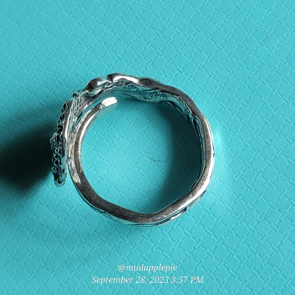 1885 Tiffany & Co Dandelion Spoon Ring in Sterling Silver Spoon by T& Co. #19 - Picture 7 of 15